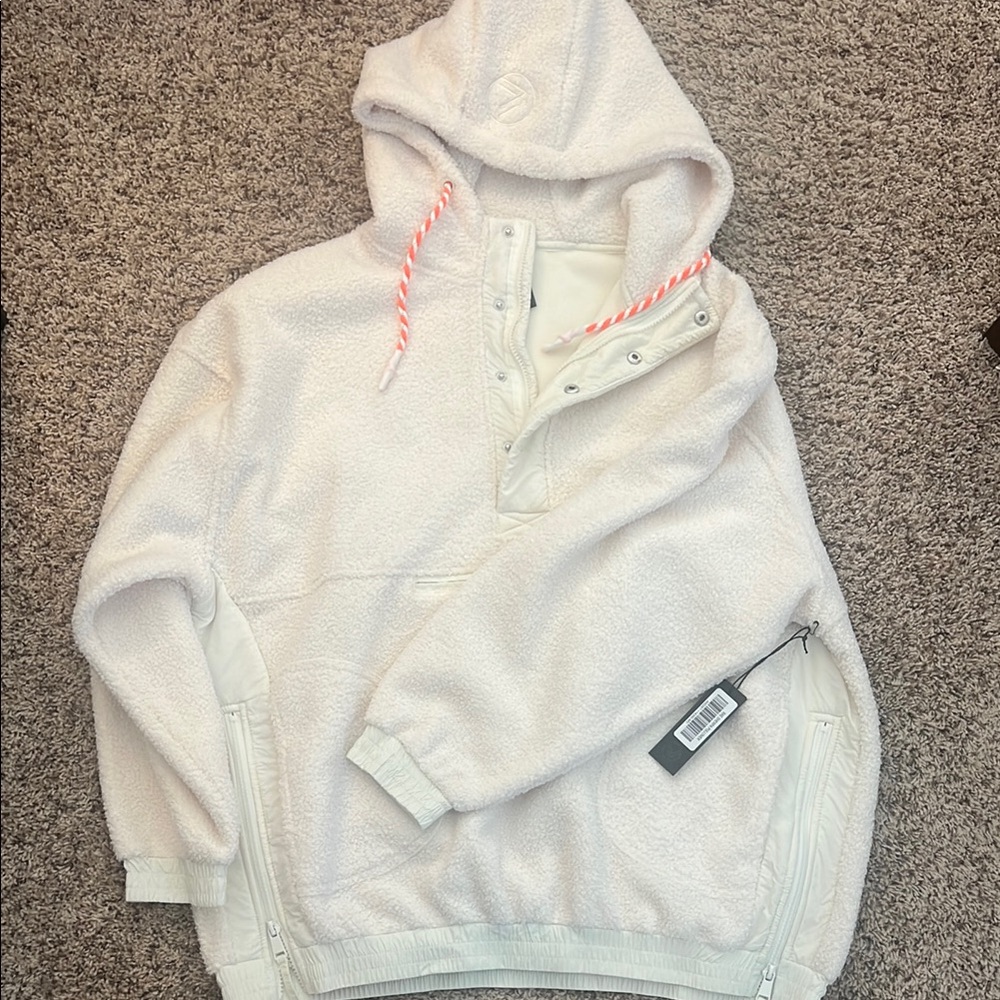 Savvi Rae Oversized Sherpa Hoodie MD NWT